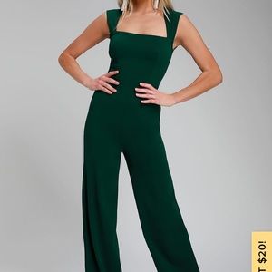 Green jumpsuit